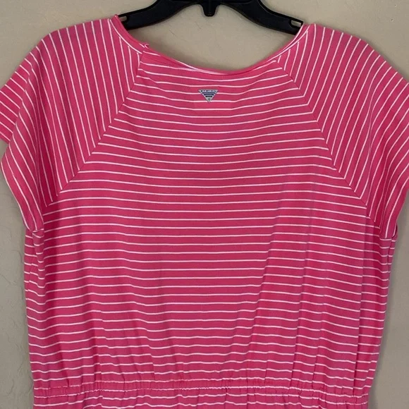 Columbia, XL, pink & white striped dress - Picture 7 of 8